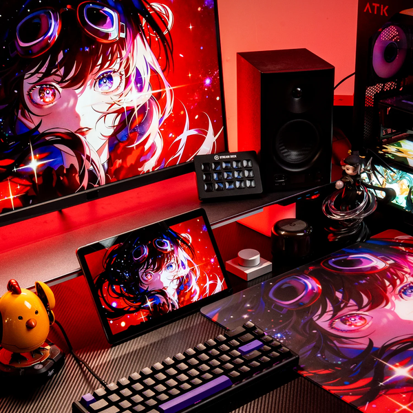 Игровой коврик для мыши ATK Tempered Glass Mouse Pad - Crimson Limited Edition Red ATK-Crimson-red фото