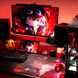 Игровой коврик для мыши ATK Tempered Glass Mouse Pad - Crimson Limited Edition Red ATK-Crimson-red фото 2